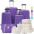 Hardshell Luggage Sets 4 pcs + Bag Spinner Suitcase with TSA Lock Lightweight-16'+20'+24'+28' Luggages